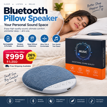 Bluetooth Cushion Speaker Under Cushion | Bluetooth Pillows Speakers for Sleeping, Under Pillow Speaker, Portable Pillow Speakers for deep Sleepers