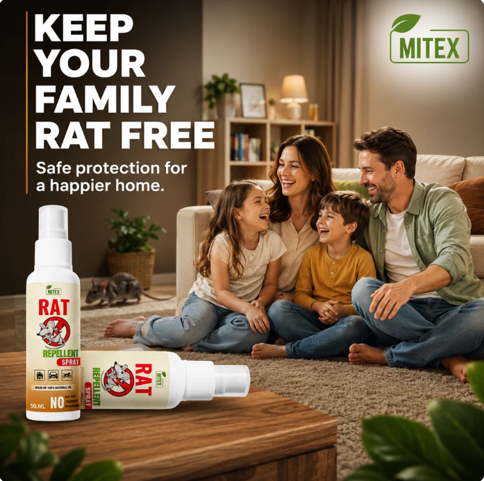 Rat Repellent Spray  for Home, Kitchen, Car & Bike Engine, Warehouse (Pack Of 2)